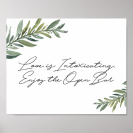 Leaf Offene Bar Poster