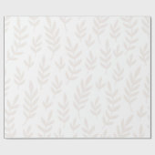 Leaf-Papier mit weißer Pappe Geschenkpapier (Flach)