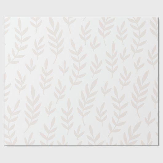 Leaf-Papier mit weißer Pappe Geschenkpapier (Flach)