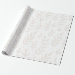 Leaf-Papier mit weißer Pappe Geschenkpapier