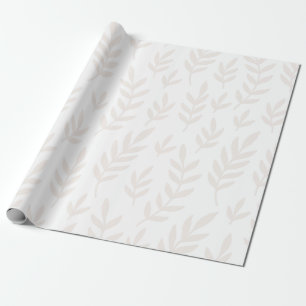 Leaf-Papier mit weißer Pappe Geschenkpapier
