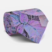 LEAF-PATTER/BLAU, PINK, LILA FARBEN KRAWATTE (Gerollt)