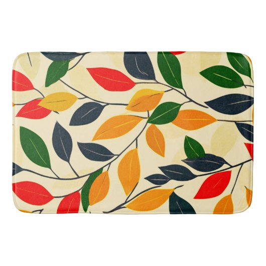Leaf Pattern Badematte (Vorderseite)