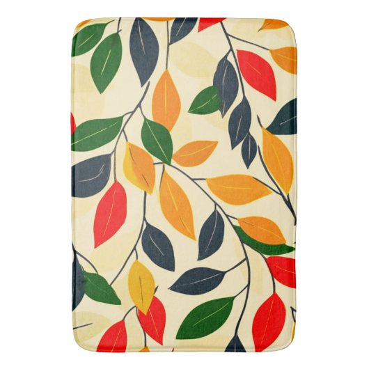 Leaf Pattern Badematte (Vorderseite Vertikal)