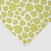 Leaf Pattern - Banana Green Seidenpapier (Ausschnitt)