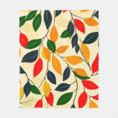 Leaf Pattern Fleecedecke (Vorderseite)