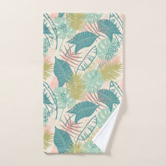 Leaf Pattern Handtuch Set (Handtuch)