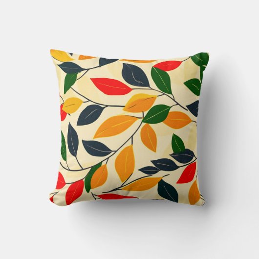 Leaf Pattern Kissen (Vorderseite)