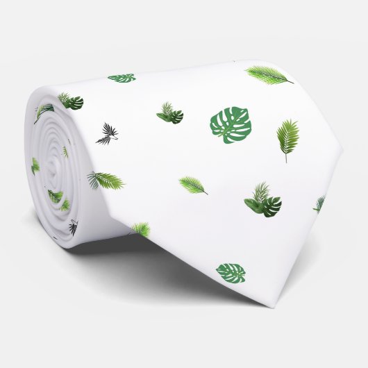 Leaf Pattern Krawatte (Gerollt)
