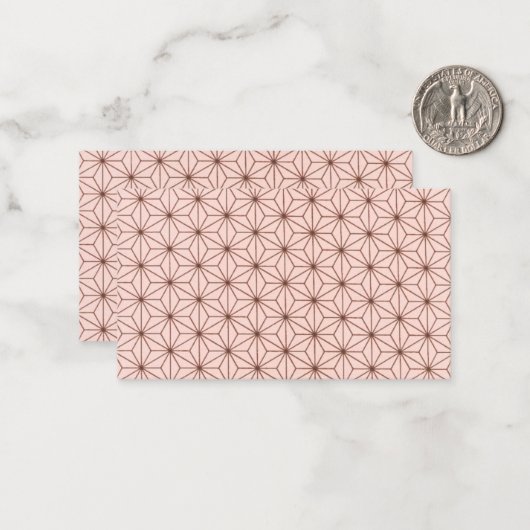 leaf pattern mitteilungskarte (Vorderseite/Rückseite Beispiel)