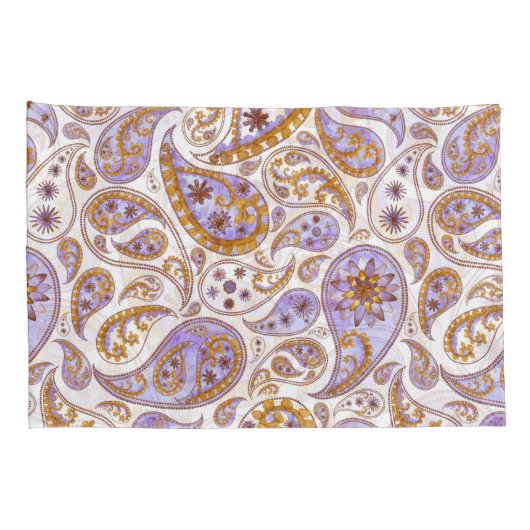 Leaf Pattern Pillowcases – Cozy Fall Geometric Bed Kissenbezug (Rückseite-Rechts)