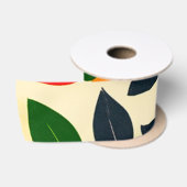 Leaf Pattern Satinband (Spule)