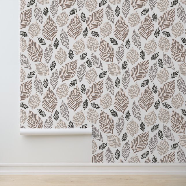 Leaf Pattern Tapete (Anwendung)