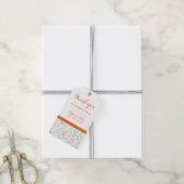 Leaf Pattern Vielen Dank für Ihre Hochzeitsgeschen Geschenkanhänger (Mit Garn)