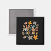 LEAF PEEPER SQUAD Fall Foliage Leaf Peeping Fall Magnet (Vorderseite/Rückseite)
