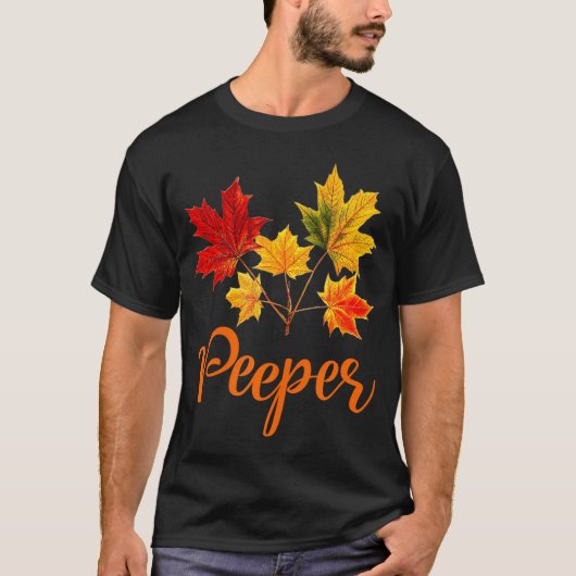 LEAF-PEEPERS Herbstblätter Herbstblätter T-Shirt (Vorderseite)