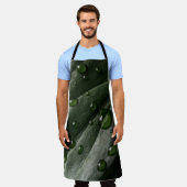 Leaf Pflanze Textur Tropfen Wasser Schürze (Getragen)