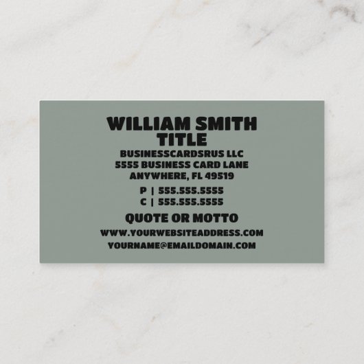 Leaf Pile Fall Cleanup Visitenkarte (Rückseite)