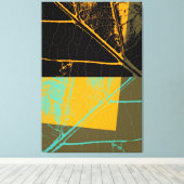 Leaf Pop Art Leinwanddruck (Insitu (Holzboden))