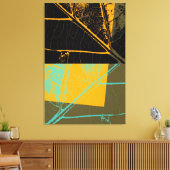 Leaf Pop Art Leinwanddruck (Insitu (Wohnzimmer))