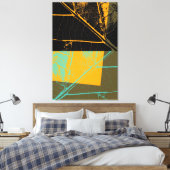 Leaf Pop Art Leinwanddruck (Insitu (Schlafzimmer))