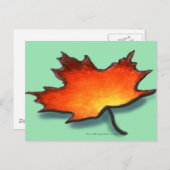 Leaf Postkarte (Vorne/Hinten)
