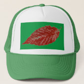 Leaf Print Hat Truckerkappe (Vorderseite)