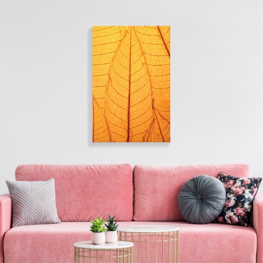 Leaf Print Leinwanddruck (Insitu (Wohnzimmer))