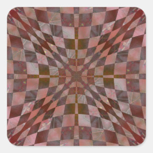 Leaf Quilt Nov 2012 Quadratischer Aufkleber