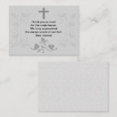 Leaf Rahmen nach Beerdigung Danke Karten (Vorne/Hinten)