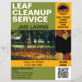 Leaf Raking und Säuberung Flyer (Vorne)