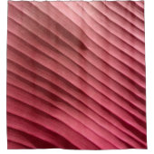 Leaf Red Diagonal Duschvorhang (Vorderseite)