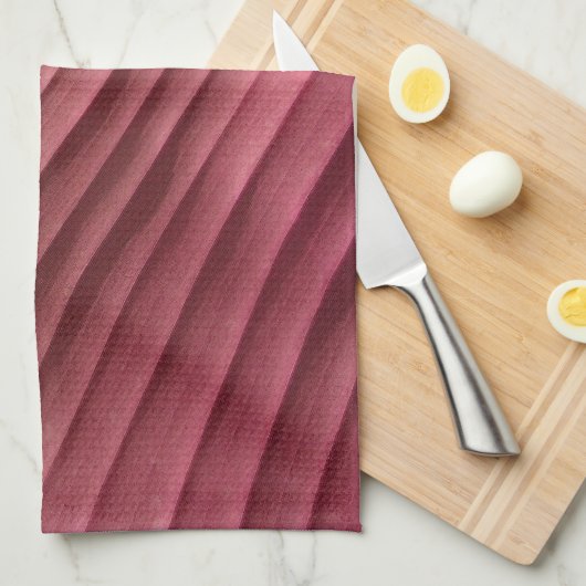 Leaf Red Diagonal Handtuch (Viertel Falte)