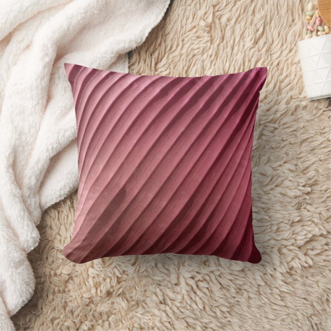 Leaf Red Diagonal Kissen (Decke)