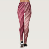 Leaf Red Diagonal Leggings (Rückseite)