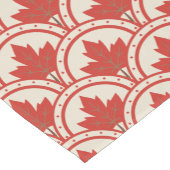 Leaf Red Maple Art Deco Design Kurzer Tischläufer (Ecke)