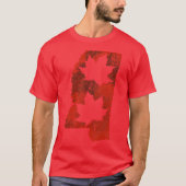 Leaf Red State Of Mississippi Oversized T-Shirt (Vorderseite)