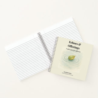 Leaf Reflection Journal - Echoes & Offerings Notizblock