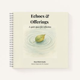 Leaf Reflection Journal - Echoes & Offerings Notizblock