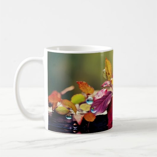 Leaf ruhige Friedliche Natur Serene Kaffeetasse (Links)