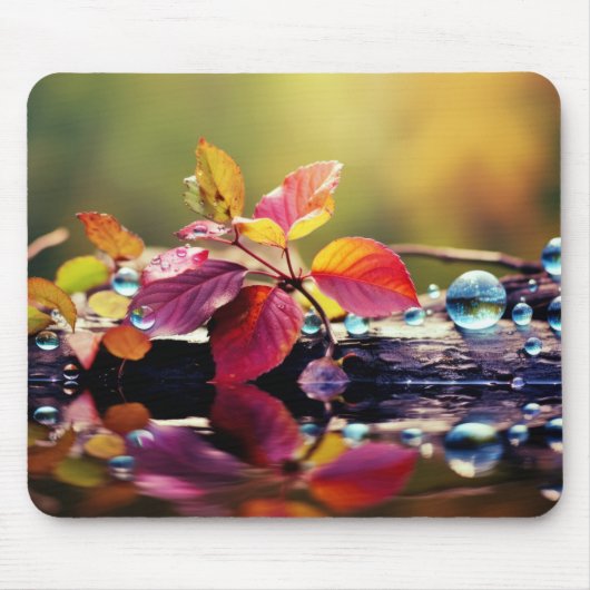 Leaf ruhige Friedliche Natur Serene Mousepad (Vorne)