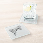 Leaf-Season Sentinel Glasuntersetzer (Schrägansicht)