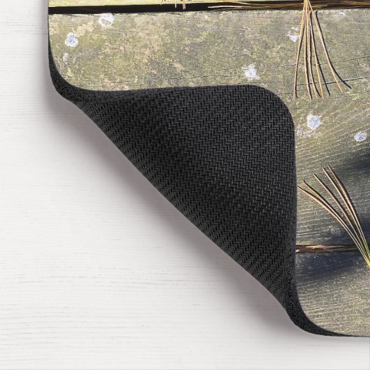 Leaf Shadows auf Holz Mousepad (Ecke)