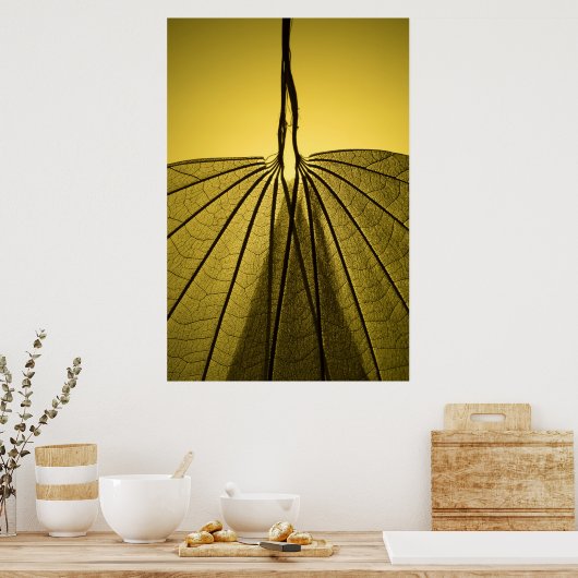 Leaf Skeleton Poster (Küche)
