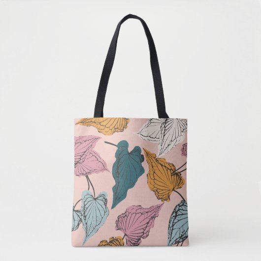 Leaf Skelett nahtlos Muster, Hintergrund mit cal Tasche (Vorderseite)