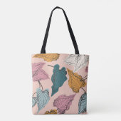 Leaf Skelett nahtlos Muster, Hintergrund mit cal Tasche (Rückseite)