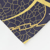 Leaf Skelett nahtlos Muster, Hintergrund mit Spalt Fleecedecke (Ecke)
