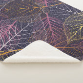 Leaf Skelett nahtlos Muster, Hintergrund mit Spalt Sherpadecke (3/4)