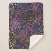 Leaf Skelett nahtlos Muster, Hintergrund mit Spalt Sherpadecke (Vorderseite)