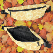 Leaf Skelettmuster mit Anfangsmonogramm Bauchtasche